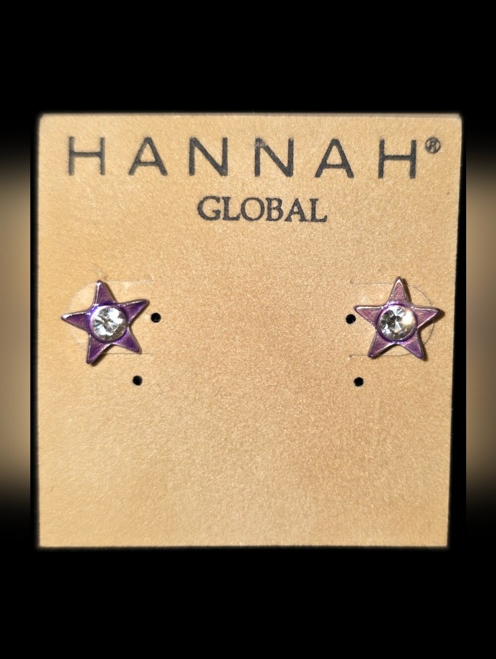 Purple Star Stud Earrings